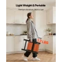 2 Step Ladder, Folding Step Stool with Wide Anti-Slip Pedal and