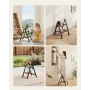 2 Step Ladder, Folding Step Stool with Wide Anti-Slip Pedal and Comfort Handgrip, Lightweight 150 kg Capacity Portable Aluminum 