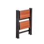 2 Step Ladder, Folding Step Stool with Wide Anti-Slip Pedal and Comfort Handgrip, Lightweight 150 kg Capacity Portable Aluminum 