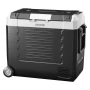 Car Refrigerator, DC 12/24V AC100-240V Compressor Electric Cooler, -20°C to 20°C Truck Refrigerator with APP Control, Wheels & D