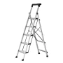 5 Step Ladder, Folding Step Stool with Wide Anti-Slip Pedal and