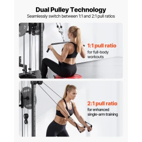 LAT Pull Down Machine, 3-in-1 Row Cable Machine, Cable Machines