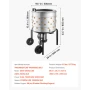 Chicken Plucker Machine, 500mm Drum, 900W & 230RPM Electric