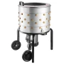 Chicken Plucker Machine, 500mm Drum, 900W & 230RPM Electric Chicken Plucking Machine with 98 Soft Fingers & Transport Wheels, St