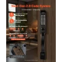 Mechanical Keyless Entry Door Lock, 2.0 Code Upgrade, 4-7 Digits Code, Double-Sided Push Button Combination Keypad Door Lock wit