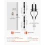 Mechanical Keyless Entry Door Lock, 2.0 Code Upgrade, 4-7