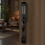Mechanical Keyless Entry Door Lock, 2.0 Code Upgrade, 4-7 Digits Code, Double-Sided Push Button Combination Keypad Door Lock wit