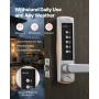 Mechanical Keyless Entry Door Lock, 2.0 Code Upgrade, 5 Digits