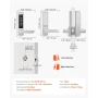 Mechanical Keyless Entry Door Lock, 2.0 Code Upgrade, 5 Digits