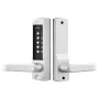 Mechanical Keyless Entry Door Lock, 2.0 Code Upgrade, 5 Digits Code, Single-Sided Push Button Combination Keypad Door Lock with 