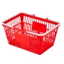 Shopping Baskets, 12 PCS, 21L Stackable PE Plastic Grocery