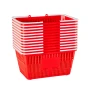 Shopping Baskets, 12 PCS, 21L Stackable PE Plastic Grocery
