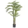 Artificial Gold Cane Palm Tree, 2m Tall Faux Plant, PE Material & Anti-Tip Tilt Protection Low-Maintenance Plant, Lifelike Green