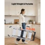 4 Step Ladder, Folding Step Stool with Wide Anti-Slip Pedal and