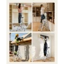 4 Step Ladder, Folding Step Stool with Wide Anti-Slip Pedal and