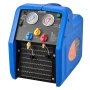 Portable Refrigerant Recovery Machine, 1 HP 220V 50Hz Dual Cylinder AC Recovery Machine for Liquid Vapor Refrigerant, 1450 RPM R
