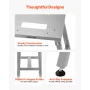 Electric Meat Bandsaw Stand, Floor Stand with Adjustable Height, Stable H-Shaped Frame, Anti-Slip Foot Pads, for Our Bone Saw Ma