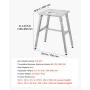 Electric Meat Bandsaw Stand, Floor Stand with Adjustable Height, Stable H-Shaped Frame, Anti-Slip Foot Pads, for Our Bone Saw Ma