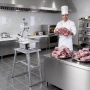 Electric Meat Bandsaw Stand, Floor Stand with Adjustable Height, Stable H-Shaped Frame, Anti-Slip Foot Pads, for Our Bone Saw Ma