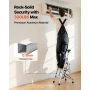 3 Step Ladder, Folding Step Stool with Wide Anti-Slip Pedal and Comfort Handgrip, 150 kg Capacity Portable Aluminum Stepladder, 