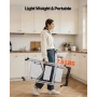3 Step Ladder, Folding Step Stool with Wide Anti-Slip Pedal and