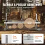 Portable Sawmill 14"-36" Guide Bar Galvanized Steel Chainsaw Planking 0.2"-11.81" Thickness, Wood Lumber Cross Cutting Saw Mill