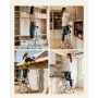3 Step Ladder, Folding Step Stool with Wide Anti-Slip Pedal and