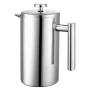 French Press Coffee Maker, 1 Liter Stainless Steel Coffee Press
