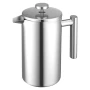 French Press Coffee Maker, 1 Liter Stainless Steel Coffee Press Tea Maker with Filter, Large Double Wall Insulated French Presse