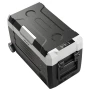 Car Refrigerator, DC 12/24V AC100-240V Compressor Electric Cooler, -20°C to 20°C Truck Refrigerator with APP Control, Wheels & D