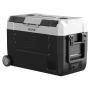 Car Refrigerator, DC 12/24V AC100-240V Compressor Electric Cooler, -20°C to 20°C Truck Refrigerator with APP Control, Wheels & D