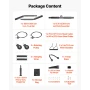 Pulley System, 2 PCS LAT and Lift Pulley System, Gym Rack