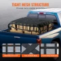 Cargo Net, 96 in x 81 in, Heavy Duty Truck Cargo Net for Truck Bed, 4 Adjustable Straps with Carabiners & S-Hooks, Wear-resistan
