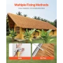Artificial Thatch Grass Roof, 0.4 x 5 m Mexican Style Tiki Bar Hut Skirt Thatch Roofing Roll, Waterproof & Fire-Resistant, Palap