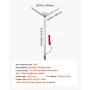 Lake Weed Cutter, Pond Aquatic Plant Cutting Tool with 0.94 m Max. Cut Width, Sharp and Heavy-Duty Steel Blades, Pond Rake with 