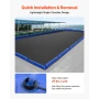 Pool Cover Water Bags, 6 Packs 1220 mm, Single Chamber Pool Cover Water Tubes, 0.4mm Thick PVC Bags Weights with Leakproof Screw