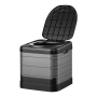 Portable Toilet, 150 kg Load Capacity, Folding Camping Toilet