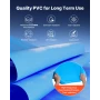 Oval Pool Liner, 360 x 623 cm UniBead Swimming Pool Liner for