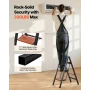 3 Step Ladder, Folding Step Stool with Wide Anti-Slip Pedal and Comfort Handgrip, Lightweight 150 kg Capacity Portable Aluminum 