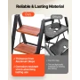 3 Step Ladder, Folding Step Stool with Wide Anti-Slip Pedal and