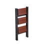 3 Step Ladder, Folding Step Stool with Wide Anti-Slip Pedal and Comfort Handgrip, Lightweight 150 kg Capacity Portable Aluminum 
