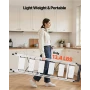 6 Step Ladder, Folding Step Stool with Wide Anti-Slip Pedal and