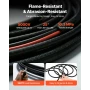 9.14 m Solar Panel Extension Cable, 10 AWG, Solar Panel Wire with Flame Retardant Protective Sleeving, Female and Male Connector