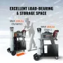 Welding Cart, 2-Tier 4 Drawers Welder Cart with 120.2 kg Weight Capacity, 360° Swivel Wheels, Tank Storage Safety Chains, Heavy 