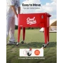 75.71 L Rolling Ice Chest, Holds up to 50 Bottles / 110 Cans, Portable Patio Party Bar Drink Cooler Cart with 4 Swivel Casters (