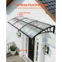 Awnings for Door Entrance, 38 x 117 in, Exterior Front Door