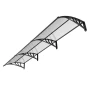 Awnings for Door Entrance, 38 x 117 in, Exterior Front Door