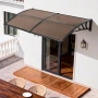 Awnings for Door Entrance, 38 x 78 in, Exterior Front Door Window Awnings with Drainage & Metal Bracket, Rain Snow Sun Protectio