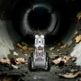Sewer Pipe Inspection Robot, 394FT/120m Pipeline Detection Crawling Robot with 2MP Front/Rear Camera & Touchscreen Tablet, IP68 