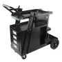 Welding Cart, 2-Tier 4 Drawers Welder Cart with 120.2 kg Weight Capacity, 360° Swivel Wheels, Tank Storage Safety Chains, Heavy 